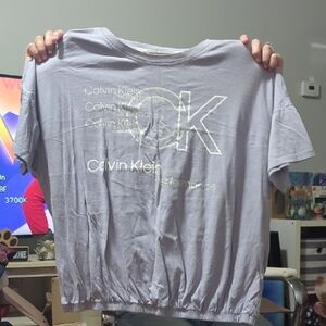 Calvin Klein Kids Lavender Logo Tee
